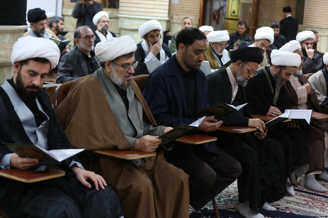 مراسم عزاداری شهادت ولی امر مسلمین حضرت آیت الله العظمی امام خامنه‌ای(قدس سره الشریف) در مرکز فقهی ائمه اطهار(ع)