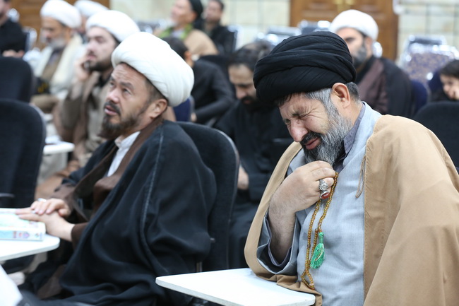 مراسم عزاداری شهادت ولی امر مسلمین حضرت آیت الله العظمی امام خامنه‌ای(قدس سره الشریف) در مرکز فقهی ائمه اطهار(ع)