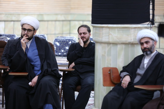 مراسم عزاداری شهادت ولی امر مسلمین حضرت آیت الله العظمی امام خامنه‌ای(قدس سره الشریف) در مرکز فقهی ائمه اطهار(ع)