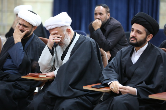 مراسم عزاداری شهادت ولی امر مسلمین حضرت آیت الله العظمی امام خامنه‌ای(قدس سره الشریف) در مرکز فقهی ائمه اطهار(ع)