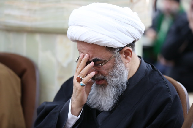 مراسم عزاداری شهادت ولی امر مسلمین حضرت آیت الله العظمی امام خامنه‌ای(قدس سره الشریف) در مرکز فقهی ائمه اطهار(ع)