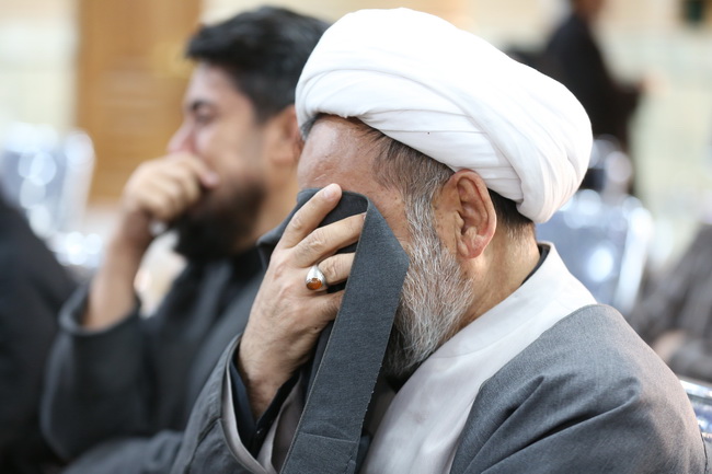 مراسم عزاداری شهادت ولی امر مسلمین حضرت آیت الله العظمی امام خامنه‌ای(قدس سره الشریف) در مرکز فقهی ائمه اطهار(ع)