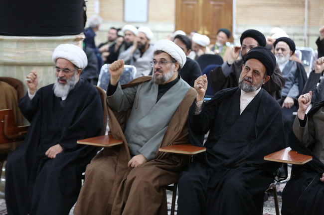 مراسم عزاداری شهادت ولی امر مسلمین حضرت آیت الله العظمی امام خامنه‌ای(قدس سره الشریف) در مرکز فقهی ائمه اطهار(ع)