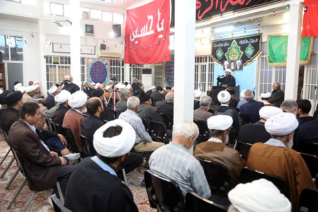 مراسم سوگواری شهادت امام صادق(ع) در دفتر آیت الله فاضل لنکرانی