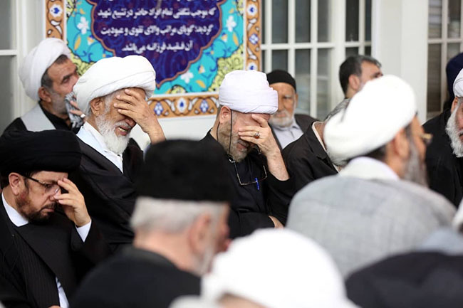 مراسم سوگواری شهادت امام صادق(ع) در دفتر آیت الله فاضل لنکرانی