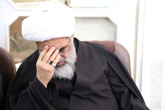 مراسم سوگواری شهادت امام صادق(ع) در دفتر آیت الله فاضل لنکرانی