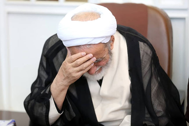 مراسم سوگواری شهادت امام صادق(ع) در دفتر آیت الله فاضل لنکرانی