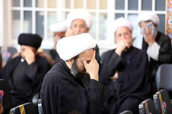 مراسم سوگواری شهادت امام صادق(ع) در دفتر آیت الله فاضل لنکرانی