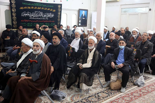 مراسم سوگواری شهادت امام صادق(ع) در دفتر آیت الله فاضل لنکرانی