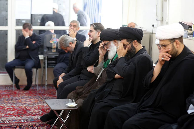 مراسم سوگواری شهادت امام صادق(ع) در دفتر آیت الله فاضل لنکرانی