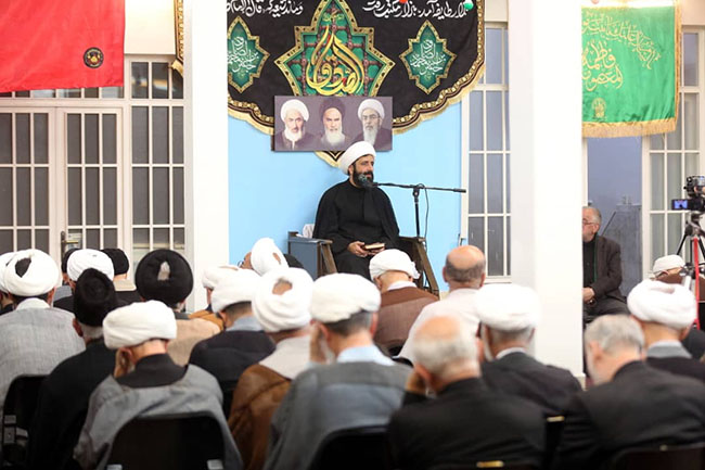 مراسم سوگواری شهادت امام صادق(ع) در دفتر آیت الله فاضل لنکرانی