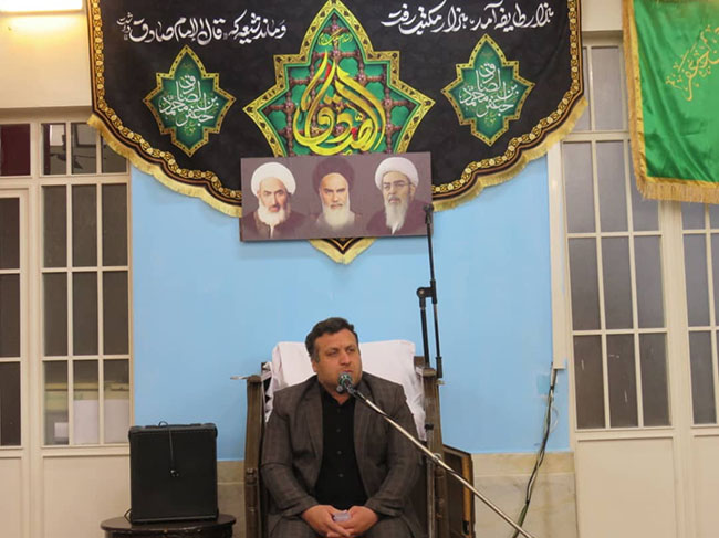 مراسم روضه هفتگی دفتر