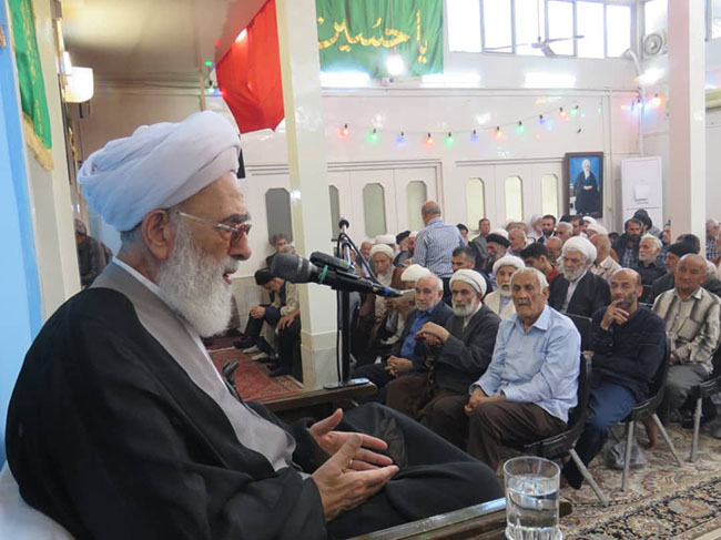 مراسم روضه هفتگی دفتر