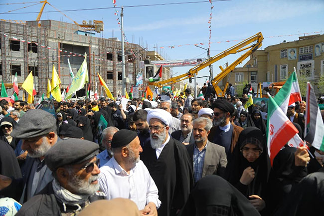 حضور در راهپیمایی پر شکوه روز قدس