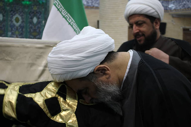 مراسم سوگواری سالروز تخریب قبور ائمه بقیع(ع) در جلسه درس