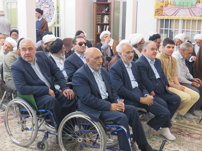 آئین عمامه‌گذاری در روز عید غدیر در دفتر آیت الله فاضل لنکرانی