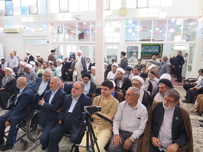 آئین عمامه‌گذاری در روز عید غدیر در دفتر آیت الله فاضل لنکرانی