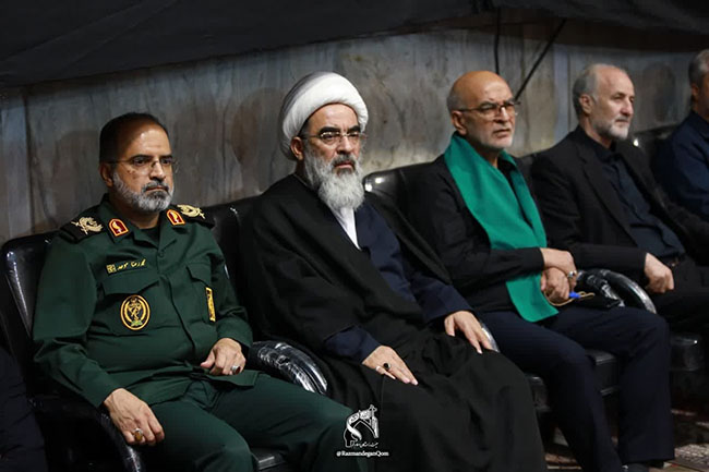 حضور آیت الله فاضل لنکرانی در مراسم عزاداری هیئت رزمندگان اسلام قم