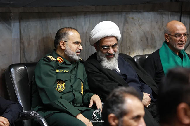 حضور آیت الله فاضل لنکرانی در مراسم عزاداری هیئت رزمندگان اسلام قم