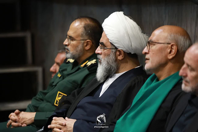 حضور آیت الله فاضل لنکرانی در مراسم عزاداری هیئت رزمندگان اسلام قم