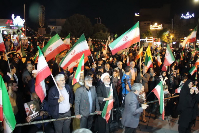 حضور در تجمع میدان جهاد و بلوار 15 خرداد قم
