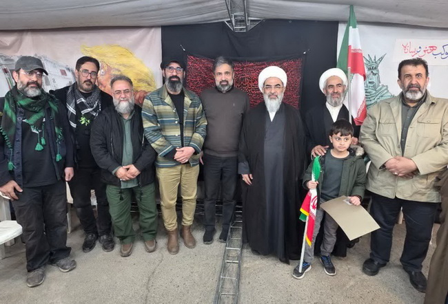 حضور در موکب هنر و رسانه بلوار صدوق و فردوسی قم