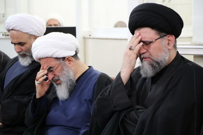 آئین سوگواری سالروز شهادت حضرت امام جواد(ع) در حسینیه دفتر آیت الله فاضل لنکرانی