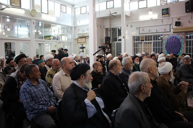 آئین سوگواری سالروز شهادت حضرت امام جواد(ع) در حسینیه دفتر آیت الله فاضل لنکرانی
