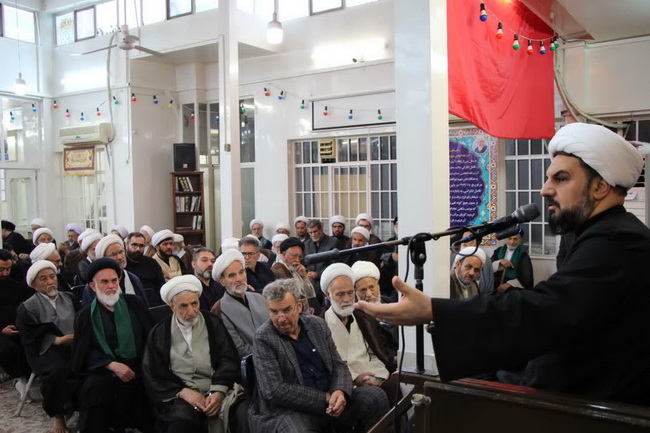 آئین سوگواری سالروز شهادت حضرت امام جواد(ع) در حسینیه دفتر آیت الله فاضل لنکرانی