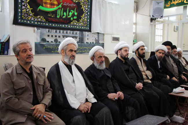 آئین سوگواری سالروز شهادت حضرت امام جواد(ع) در حسینیه دفتر آیت الله فاضل لنکرانی