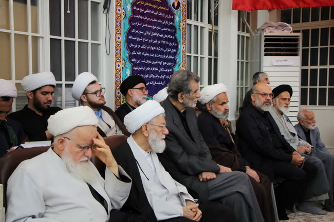 آئین سوگواری سالروز شهادت حضرت امام جواد(ع) در حسینیه دفتر آیت الله فاضل لنکرانی