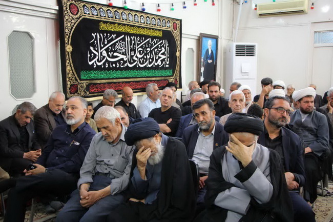 آئین سوگواری سالروز شهادت حضرت امام جواد(ع) در حسینیه دفتر آیت الله فاضل لنکرانی