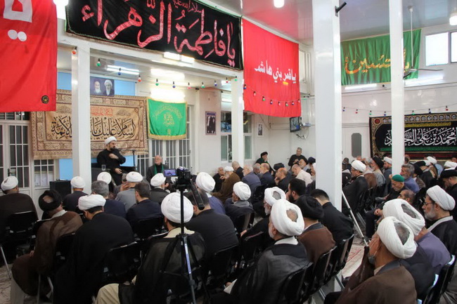 آئین سوگواری سالروز شهادت حضرت امام جواد(ع) در حسینیه دفتر آیت الله فاضل لنکرانی