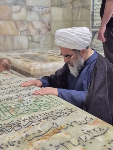 زیارت حضرت معصومه(س) و والد معظم له 