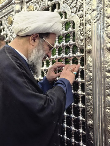 زیارت حضرت معصومه(س) و والد معظم له 