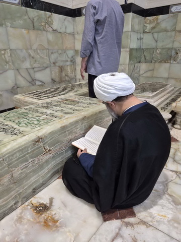 زیارت حضرت معصومه(س) و والد معظم له 