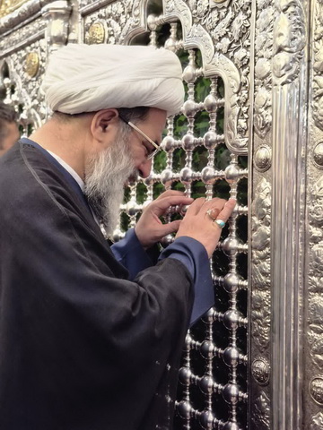 زیارت حضرت معصومه(س) و والد معظم له 