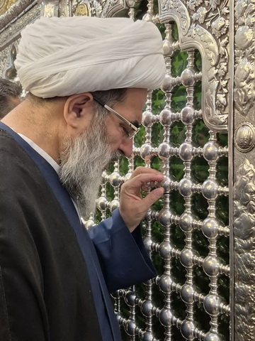 زیارت حضرت معصومه(س) و والد معظم له 