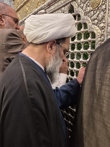 زیارت حضرت معصومه(س) و والد معظم له 