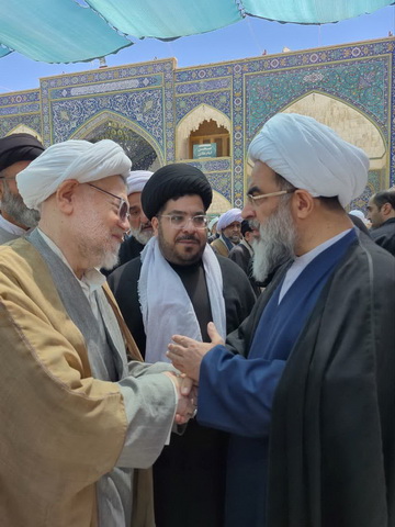 اقامه نماز بر پیکر یکی از علمای شهر نکا