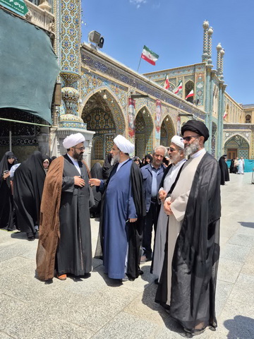 اقامه نماز بر پیکر یکی از علمای شهر نکا