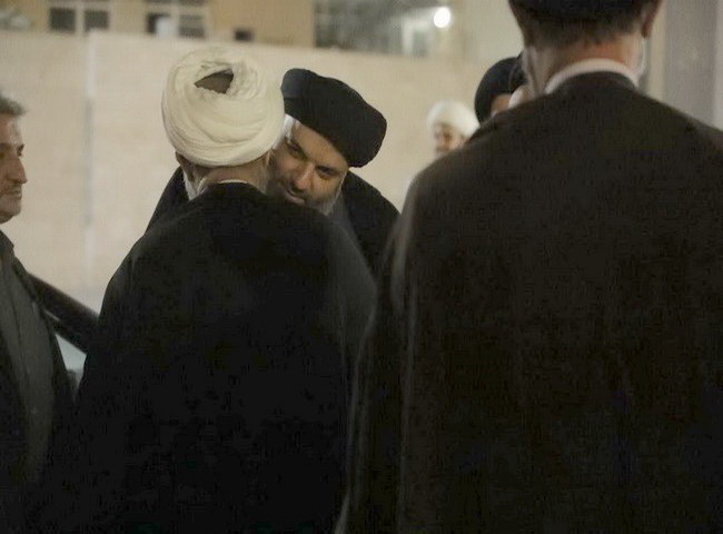 استقبال آیت الله سید مدرسی و سید حسين حسینی مدیر حوزه علمیه استان یزد و دیگر مسئولین نهادهای فرهنگی