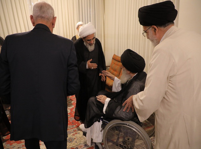 دیدار آیت الله فاضل لنکرانی با حجت الاسلام و المسلمین سیدعلیرضا حیدری از شاگردان مرحوم امام خمینی(قده)