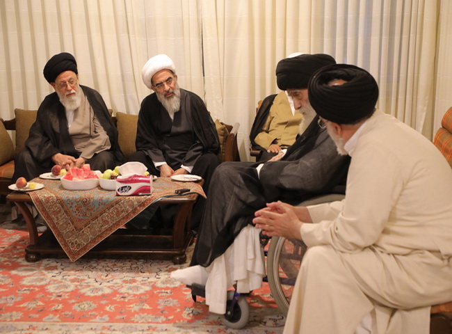 دیدار آیت الله فاضل لنکرانی با حجت الاسلام و المسلمین سیدعلیرضا حیدری از شاگردان مرحوم امام خمینی(قده)