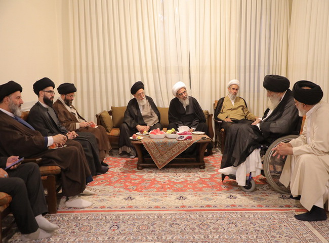 دیدار آیت الله فاضل لنکرانی با حجت الاسلام و المسلمین سیدعلیرضا حیدری از شاگردان مرحوم امام خمینی(قده)
