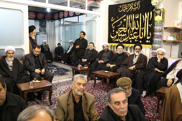 Mourning Ceremony of Imam hussain(a.s.) in the Office of Late Grand Ayatollah Muhammad Fazel Lankarani (9th of Muharram1434)