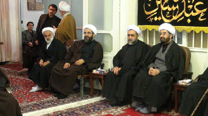 Mourning Ceremony in the Office of Late Grand Ayatollah Muhammad Fazel Lankarani (4th of Muharram1433)