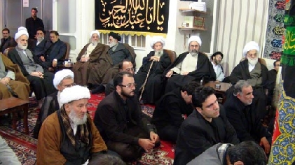 Mourning Ceremony in the Office of Late Grand Ayatollah Muhammad Fazel Lankarani (6th of Muharram1433)