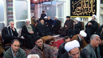 Mourning Ceremony in the Office of Late Grand Ayatollah Muhammad Fazel Lankarani (5th of Muharram1433)