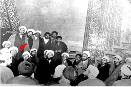 حضور حضرت آیت الله العظمی فاضل لنکرانی(قده) در تحصن روحانيون در هشتم بهمن 57